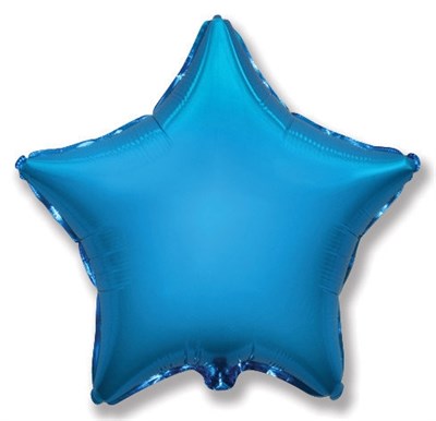 Фольгированный шар "Синяя звезда" - фото 4505