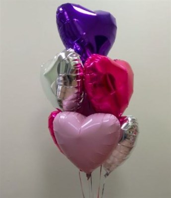 Фольгированные шары "Сердце" ассорти (45 см.) - фото 5179