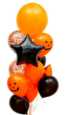 Композиция из шаров на Хэллоуин - фото 6053