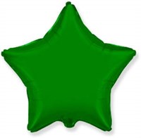 Фольгированный шар "Зеленая звезда"