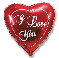 Фольгированный шар-сердце "I love you " (58 см.)