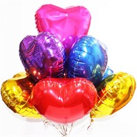 Фольгированные шары "Сердце" ассорти (45 см.)