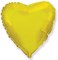 Фольгированный золотой шар "Сердце" (45 см.) - фото 5095
