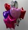 Фольгированные шары "Круг, Звезда, Сердце" (45 см.) ассорти с гелием - фото 5199