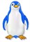 Пингвин, фольгированный шар с гелием 90см